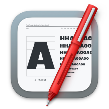 Font Proofer App Icon